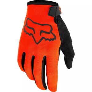 Guantes Bicicleta Ranger Naranjo Fluor Fox