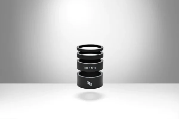 Kit espaciador de dirección de carbono TITLE Black