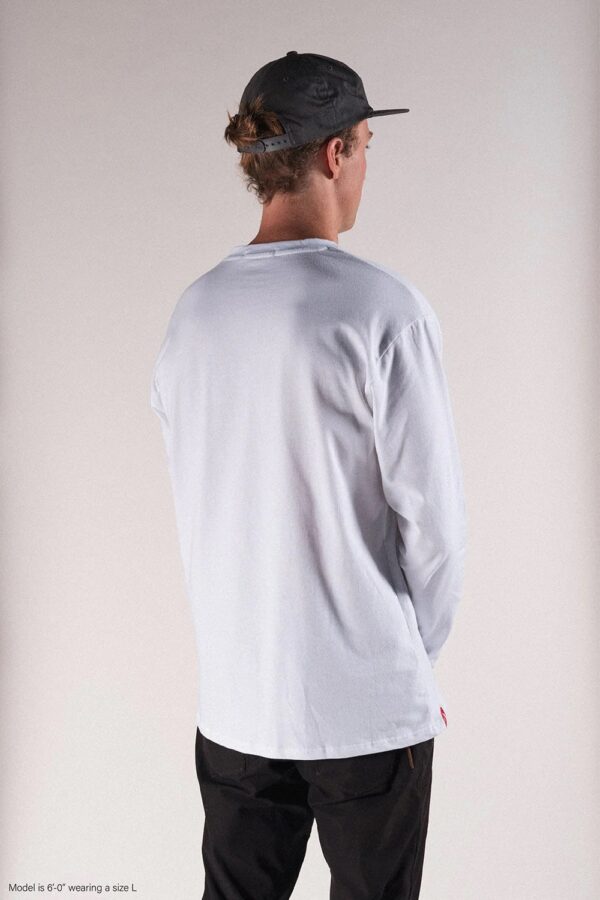 Polera Lifestyle Manga Larga Title - Blanca