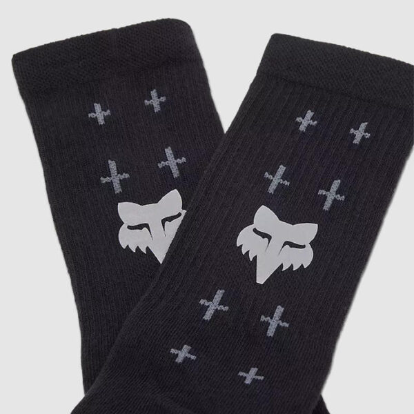Calcetines Bicicleta Defend Lunar 8" Negro Fox