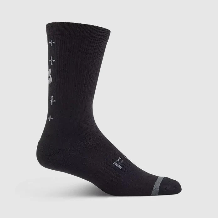 Calcetines Bicicleta Defend Lunar 8" Negro Fox