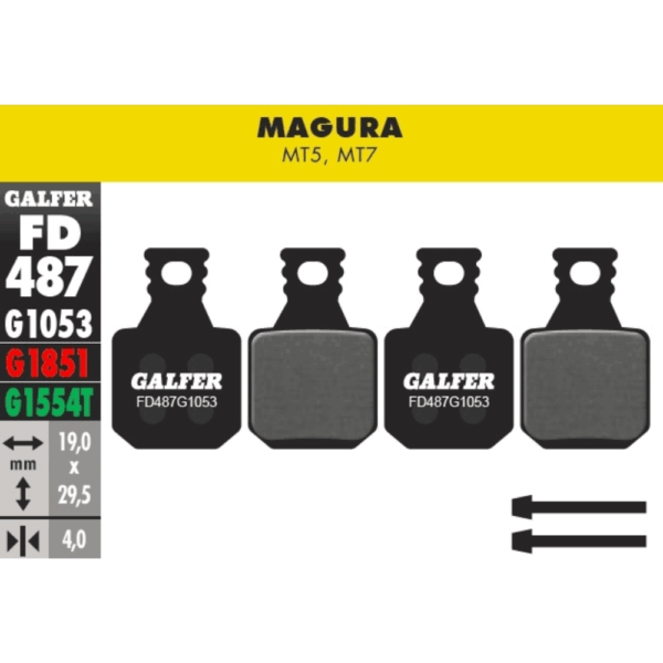 Galfer Pastillas Magura MT5 y MT7 - Standard