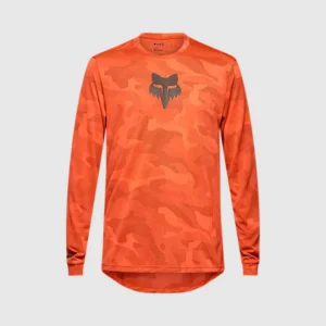 Polera Bicicleta Ranger TruDri™ Manga Larga Naranjo Fox