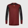 Polera Bicicleta Defend Manga Larga Marron Fox
