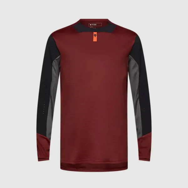 Polera Bicicleta Defend Manga Larga Marron Fox