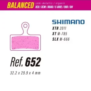 Pastillas LESS BRAKES Balanced 652 para Shimano XTR, XT, SLX