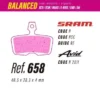 Pastillas LESS BRAKES Balanced 658 para Sram Code, Guide RE