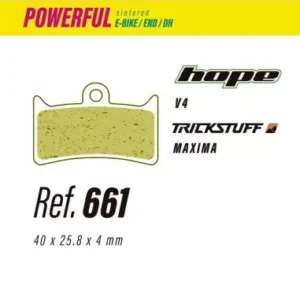 Pastillas LESS BRAKES Powerful 661 para Hope V4