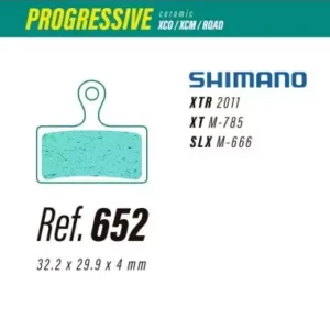 Pastillas LESS BRAKES Progressive 652 para Shimano XTR, XT, SLX