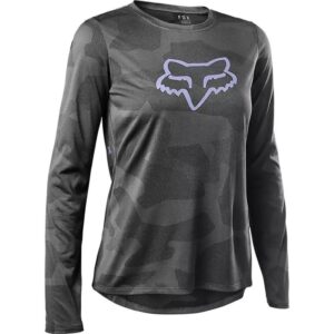 Polera Bicicleta Mujer Ranger Trudri™ Manga Larga Gris Fox